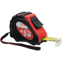 Рулетка Status autostop magnet+, 5 м, 25 мм, обрезиненная, Нейлоновое покрытие, Matrix
