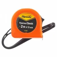 Рулетка Classic, 2 м, 13 мм, пластиковый корпус, Sparta